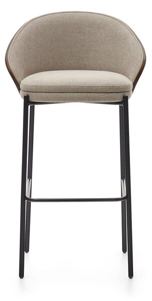 Brązowo-beżowy hoker (wysokość siedziska 77 cm) Eamy – Kave Home