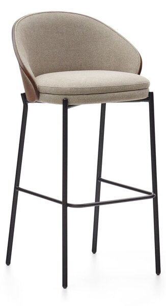 Brązowo-beżowy hoker (wysokość siedziska 77 cm) Eamy – Kave Home
