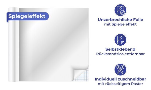 Lustrzana naklejka 58x150 cm – Wenko