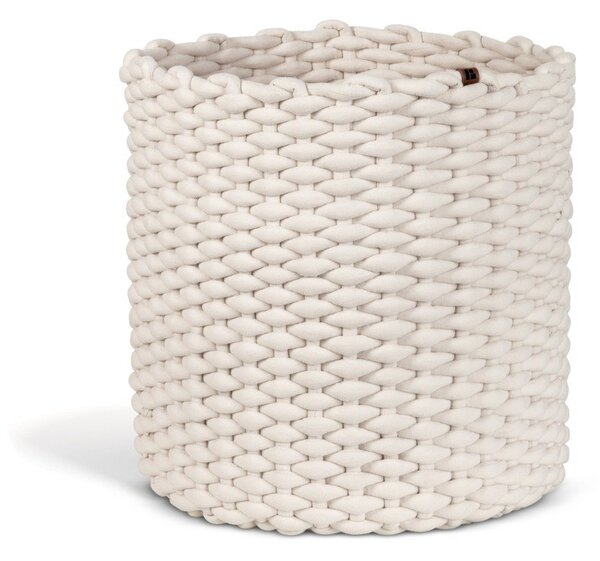 Tekstylny koszyk ø 40x40 cm Peach Skin Round XL – Bigso