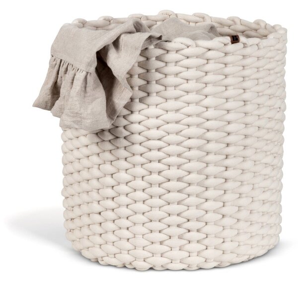 Tekstylny koszyk ø 40x40 cm Peach Skin Round XL – Bigso