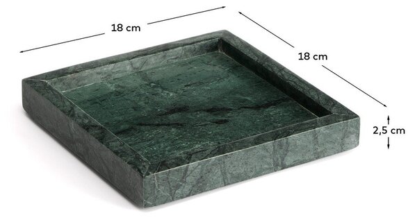 Marmurowa taca dekoracyjna 18x18 cm Serela – Kave Home