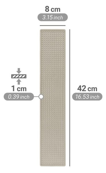 Beżowa plastikowa podkładka do naczyń 42x8 cm Slim – Wenko