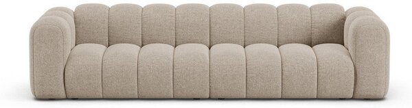 Beżowa sofa z tkaniny szenilowej 290 cm Lupine – Micadoni