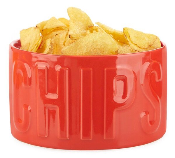 Czerwona ceramiczna miska do serwowania 1 l Chips – Balvi
