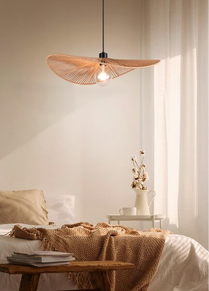 Lampa wisząca w kolorze matowej czerni ø 58 cm Laurine – Reality