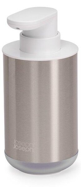 Dozownik do mydła ze stali nierdzewnej w kolorze srebra 300 ml Duo Steel – Joseph Joseph