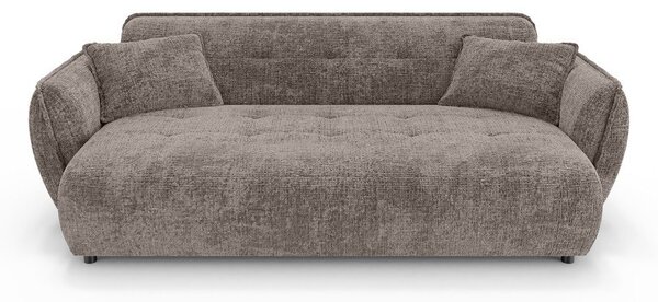 Szarobrązowa sofa z tkaniny szenilowej 250 cm Nelia Big – Ropez