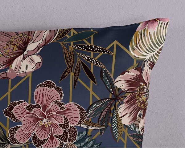 Ciemnoniebieska pościel dwuosobowa z mikrowłókna 200x220 cm Jos – Good Morning