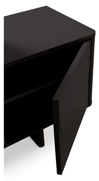 Czarna szafka pod TV 180x55x40 cm Solei – MOME