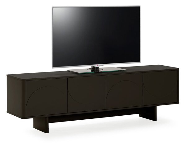 Czarna szafka pod TV 180x55x40 cm Solei – MOME