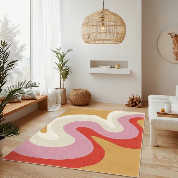 Żółto-różowy chodnik odpowiedni do prania 60x230 cm Raspberry Creamsicle – Mila Home