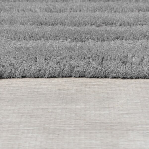 Szary wełniany dywan tkany ręcznie 160x230 cm Zen Rectangles – Flair Rugs