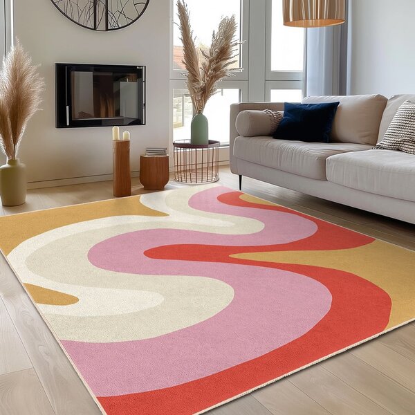 Żółto-różowy chodnik odpowiedni do prania 60x230 cm Raspberry Creamsicle – Mila Home
