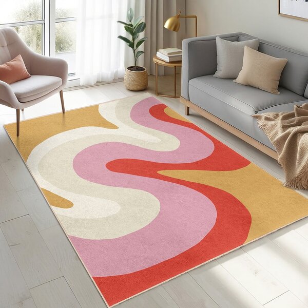 Żółto-różowy chodnik odpowiedni do prania 60x230 cm Raspberry Creamsicle – Mila Home