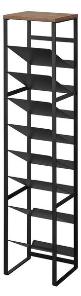 Czarny metalowy regał na wino liczba butelek 16 20x88,5x19 cm Tower – YAMAZAKI