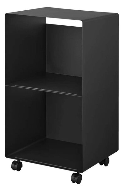 Czarny metalowy regał na kółkach 40x73x38 cm Tower – YAMAZAKI