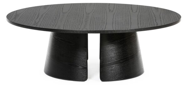 Czarny stolik Teulat Cep, ø 110 cm
