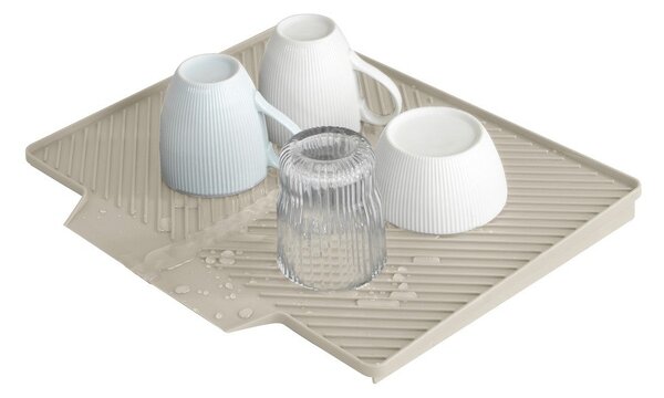Beżowa plastikowa podkładka do naczyń 34x40 cm Nelia – Wenko