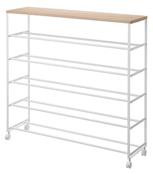 Biały metalowy regał na buty 90,5x87x26 cm Tower – YAMAZAKI