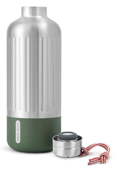 Butelka termiczna ze stali nierdzewnej w kolorze srebra 850 ml Explorer – Black + Blum