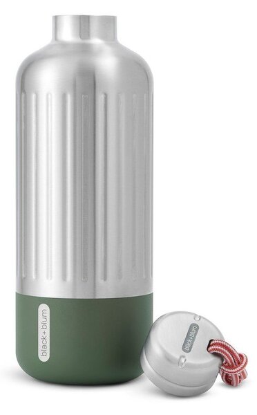 Butelka termiczna ze stali nierdzewnej w kolorze srebra 850 ml Explorer – Black + Blum