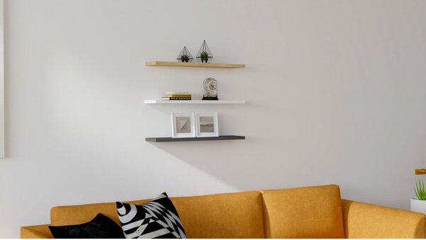 Półka z drewna z recyklingu zestaw 3 szt. Boss – Kalune Design