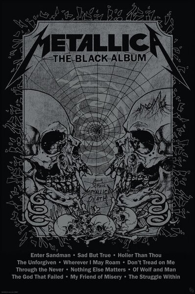 Plakat, Obraz Metallica - Black Album, (61 x 91.5 cm)