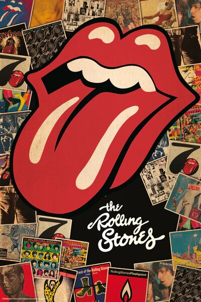 Plakat, Obraz The Rolling Stones - Collage