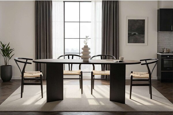 Stół z matowym wykończeniem 90x200 cm Sabella – Kalune Design