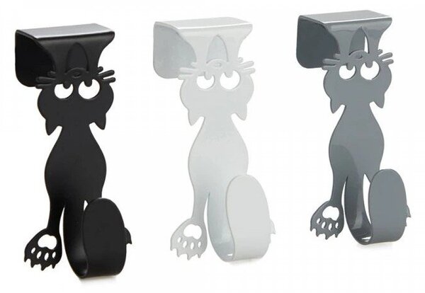 Wiszące metalowe haczyki zestaw 3 szt. Curious Cats – Balvi