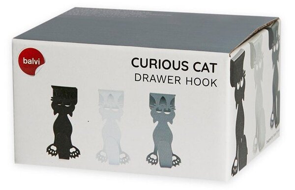 Wiszące metalowe haczyki zestaw 3 szt. Curious Cats – Balvi