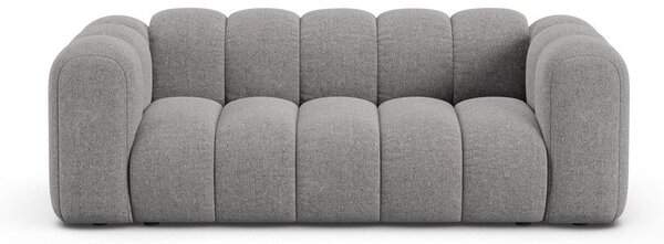 Szara sofa z tkaniny szenilowej 200 cm Lupine – Micadoni