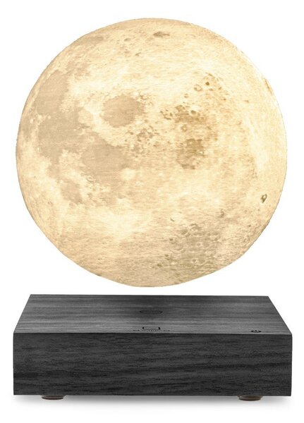 Czarna dekoracja świetlna do kontaktu ø 12 cm Moon – Gingko