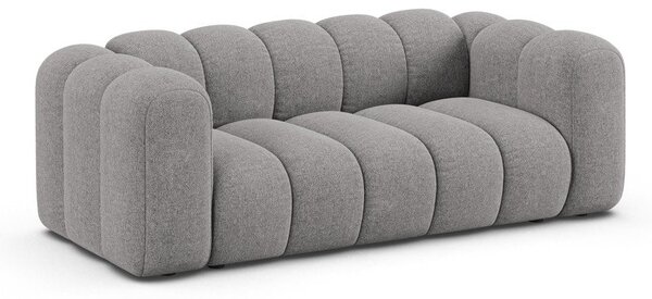 Szara sofa z tkaniny szenilowej 200 cm Lupine – Micadoni