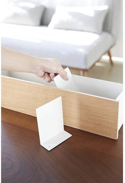Biało-naturalny metalowy organizer na artykuły papiernicze Rin – YAMAZAKI