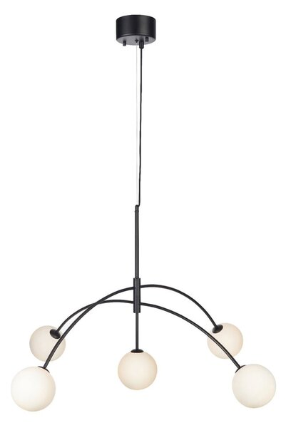 Czarna lampa wisząca Markslöjd Heaven, ø 117 cm