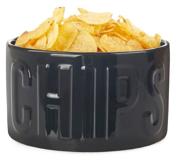Czarna ceramiczna miska do serwowania 1 l Chips – Balvi