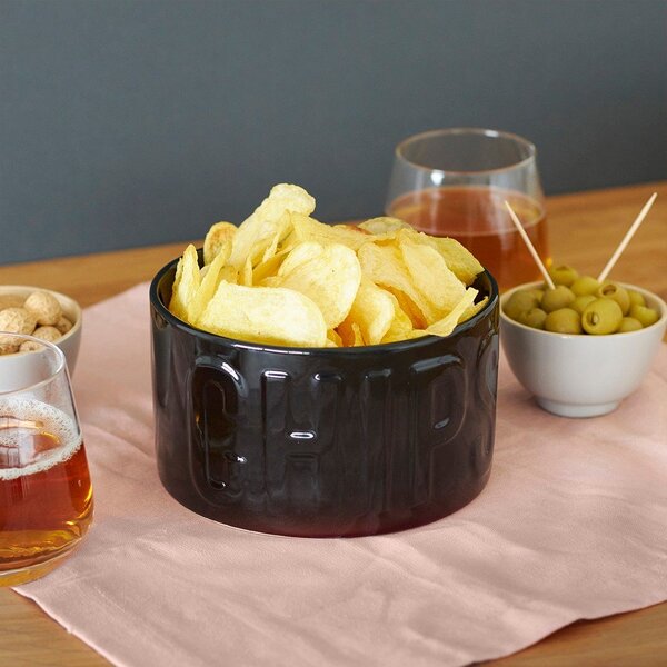 Czarna ceramiczna miska do serwowania 1 l Chips – Balvi