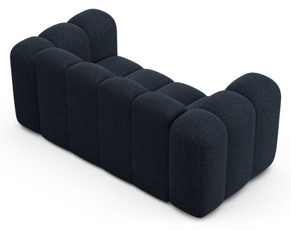 Ciemnoniebieska sofa z tkaniny szenilowej 170 cm Lupine – Micadoni
