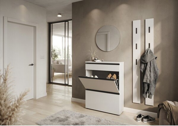Kremowa szafka na buty 80x107x29 cm Baldone – Germania
