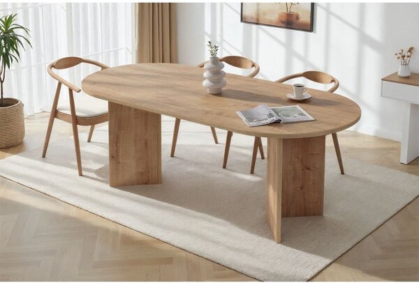 Stół w dekorze dębu 90x200 cm Sabella – Kalune Design