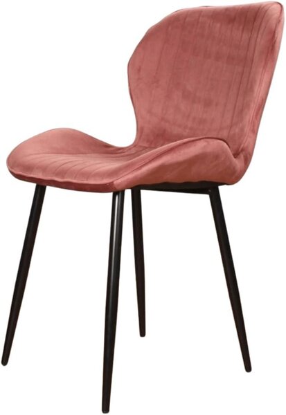 Krzesło do jadalni, różowe, nowoczesny design, 1 sztuka, przeznaczone do jadalni