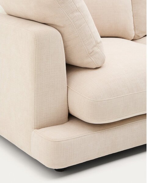 Beżowa sofa z tkaniny szenilowej 300 cm Gala – Kave Home
