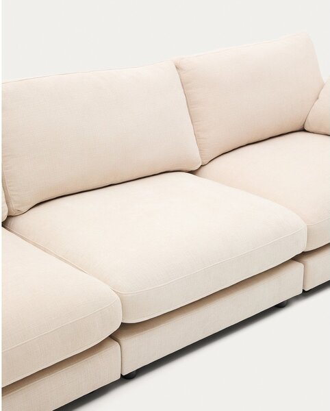 Beżowa sofa z tkaniny szenilowej 300 cm Gala – Kave Home