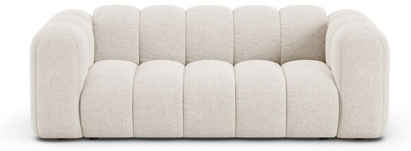 Kremowa sofa z tkaniny szenilowej 200 cm Lupine – Micadoni