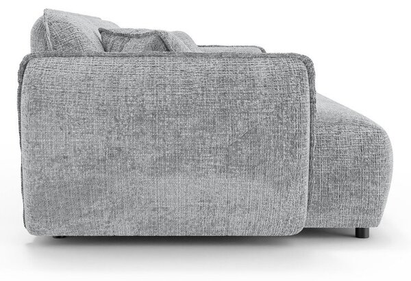 Jasnoszara sofa z tkaniny szenilowej 250 cm Nelia Big – Ropez