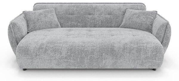 Jasnoszara sofa z tkaniny szenilowej 250 cm Nelia Big – Ropez