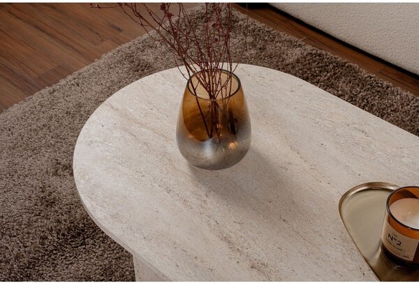 Beżowy stolik z półmatowym wykończeniem 60x119 cm Sable – Kalune Design