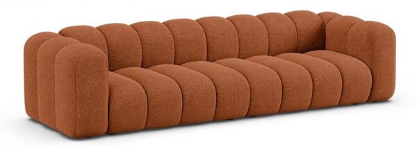 Ceglasta sofa z tkaniny szenilowej 290 cm Lupine – Micadoni